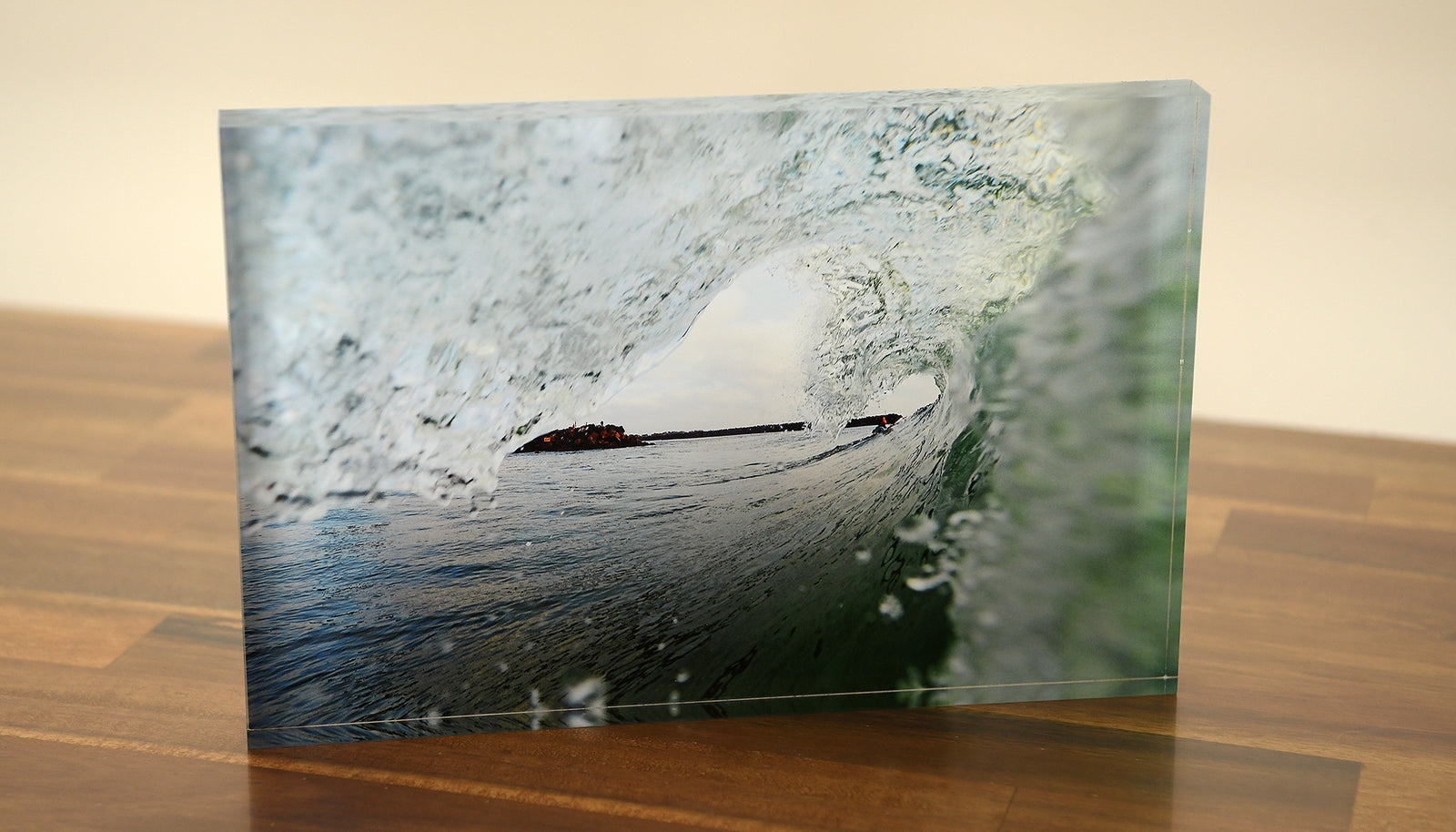 Acrylic Block. Town Beach, Port Macquarie